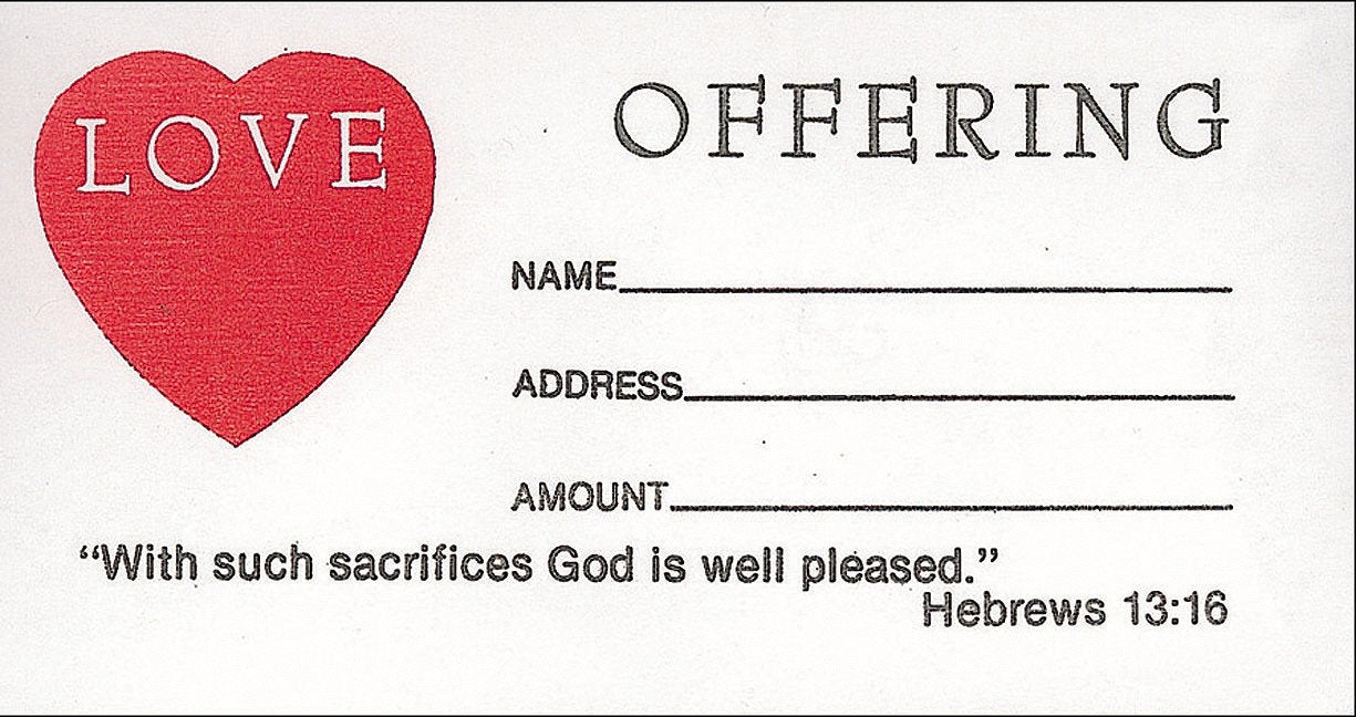 Love Offering Envelope 100pk Books