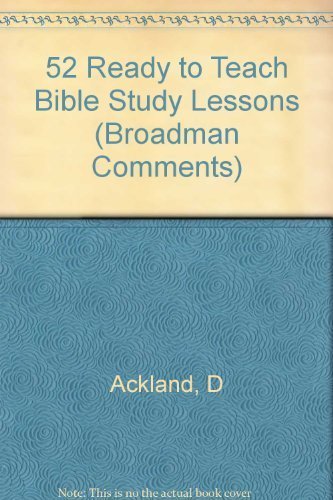 Broadman Comments, 1994-95: 52 Ready-To-Teach Bible Study Lessons Reference Books