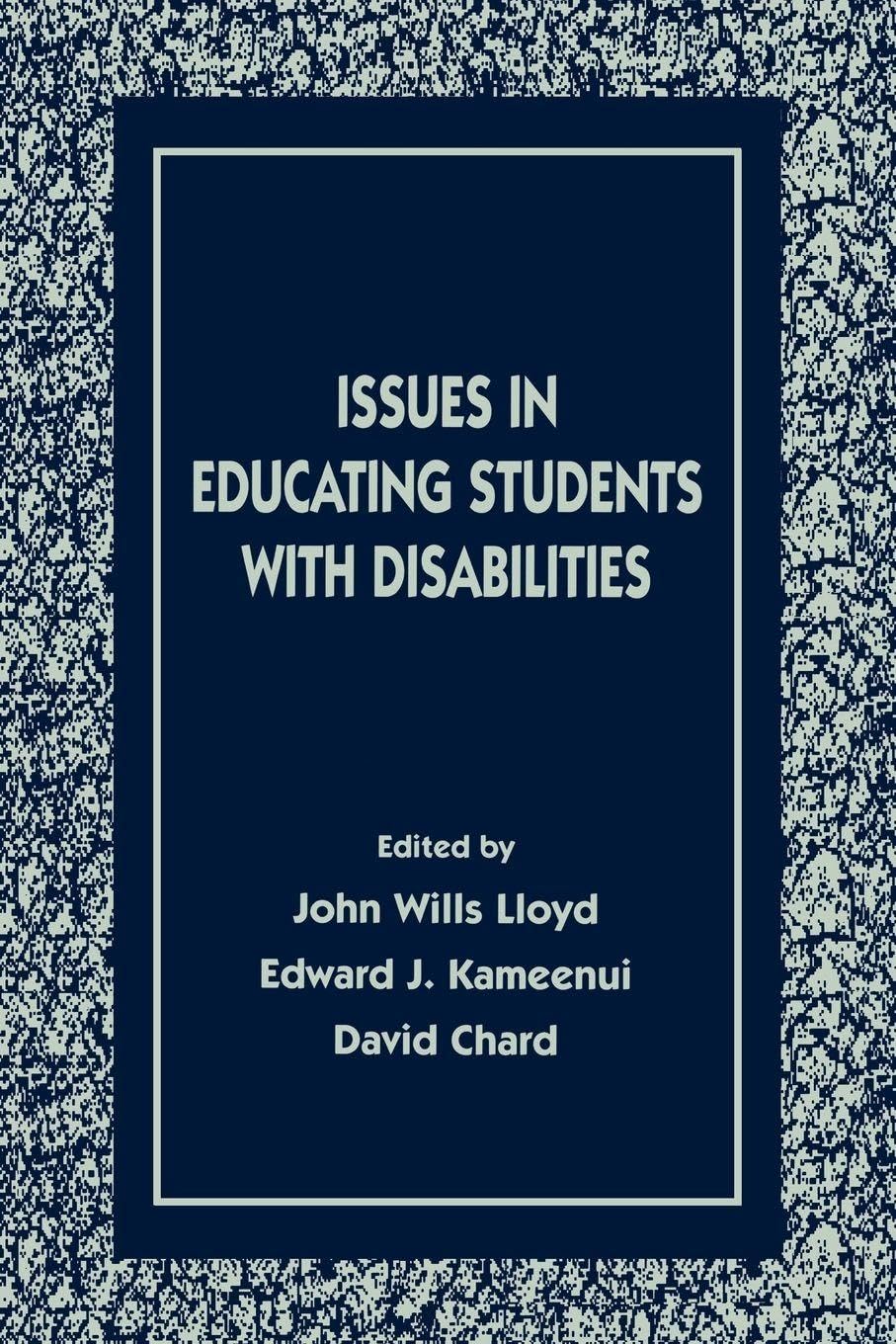 Issues in Educating Students With Disabilities book