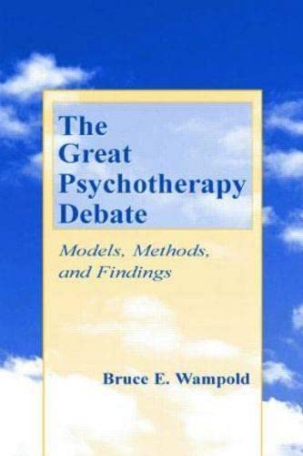 Product Image: The Great Psychotherapy Debate: Models, Methods, and Findings