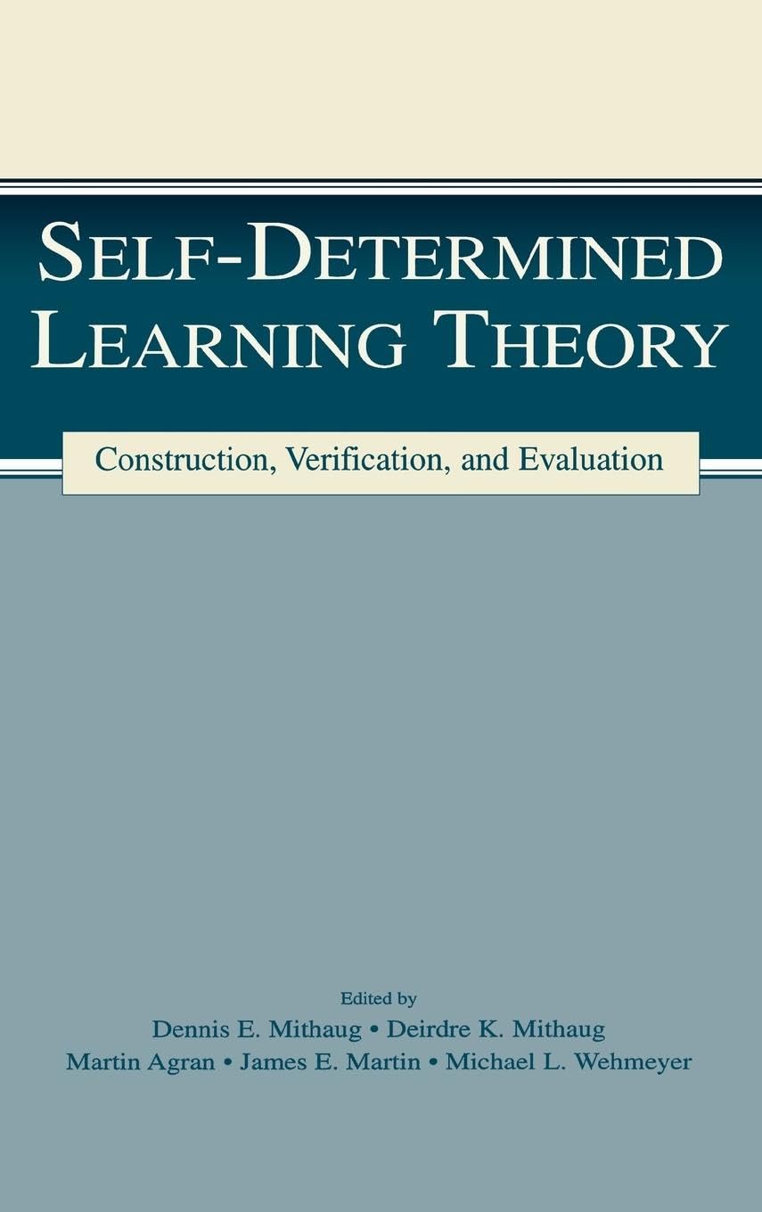 Self-determined Learning Theory Education & Training
