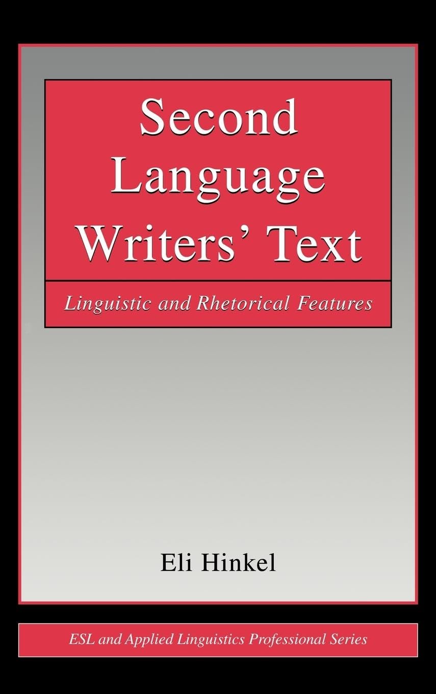 Second Language Writers' Text Social Sciences