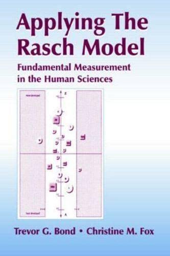 Applying the Rasch Model: Fundamental Measurement in the Human Sciences Professional & Reference Books