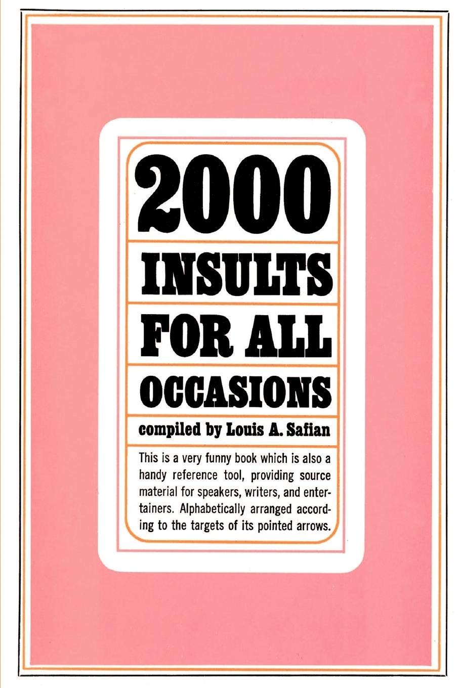 Two Thousand Insults for All Occasions Humour & Satire
