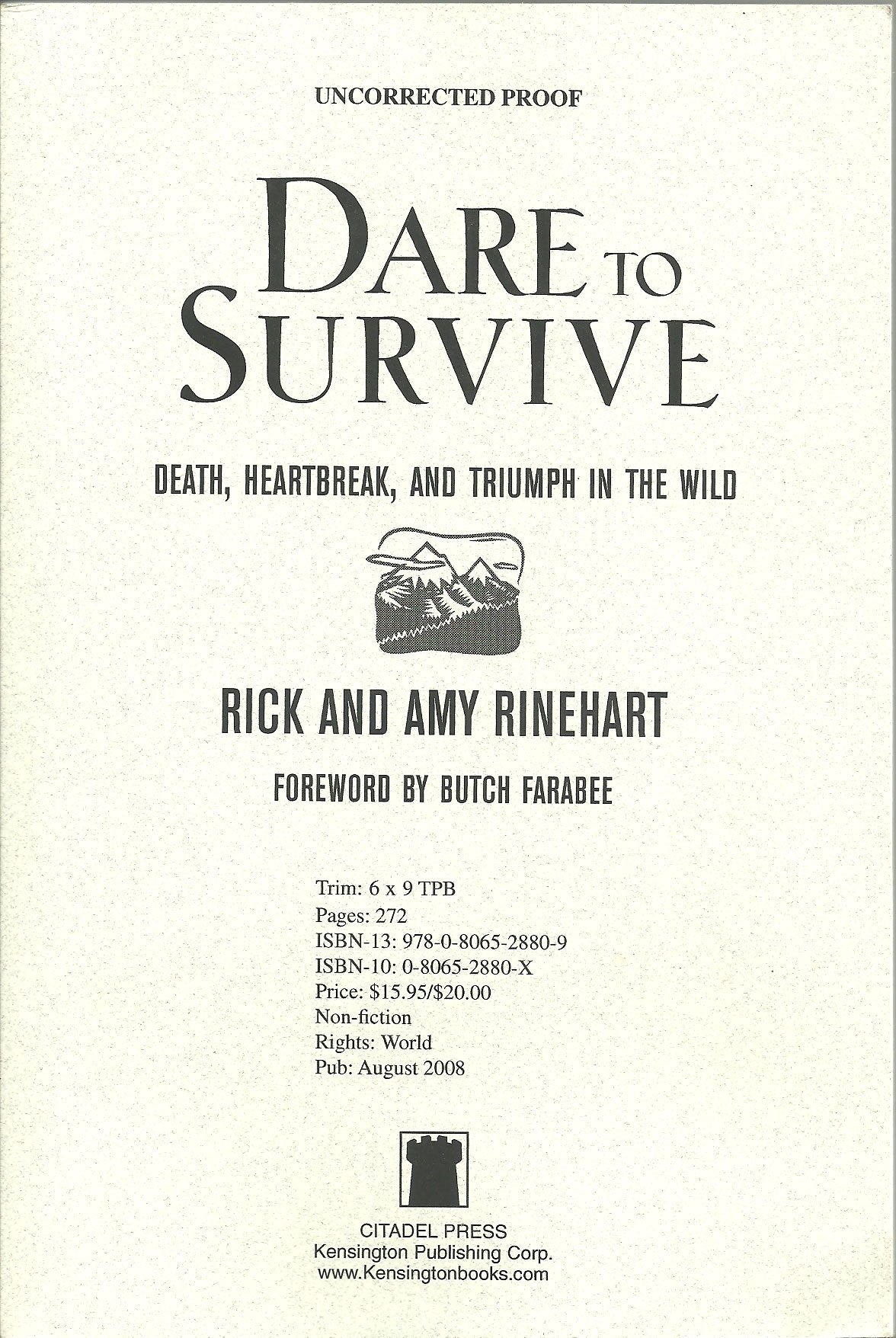 Dare to Survive:: Death, Heartbreak, and Triumph in the Wild Contemporary literature
