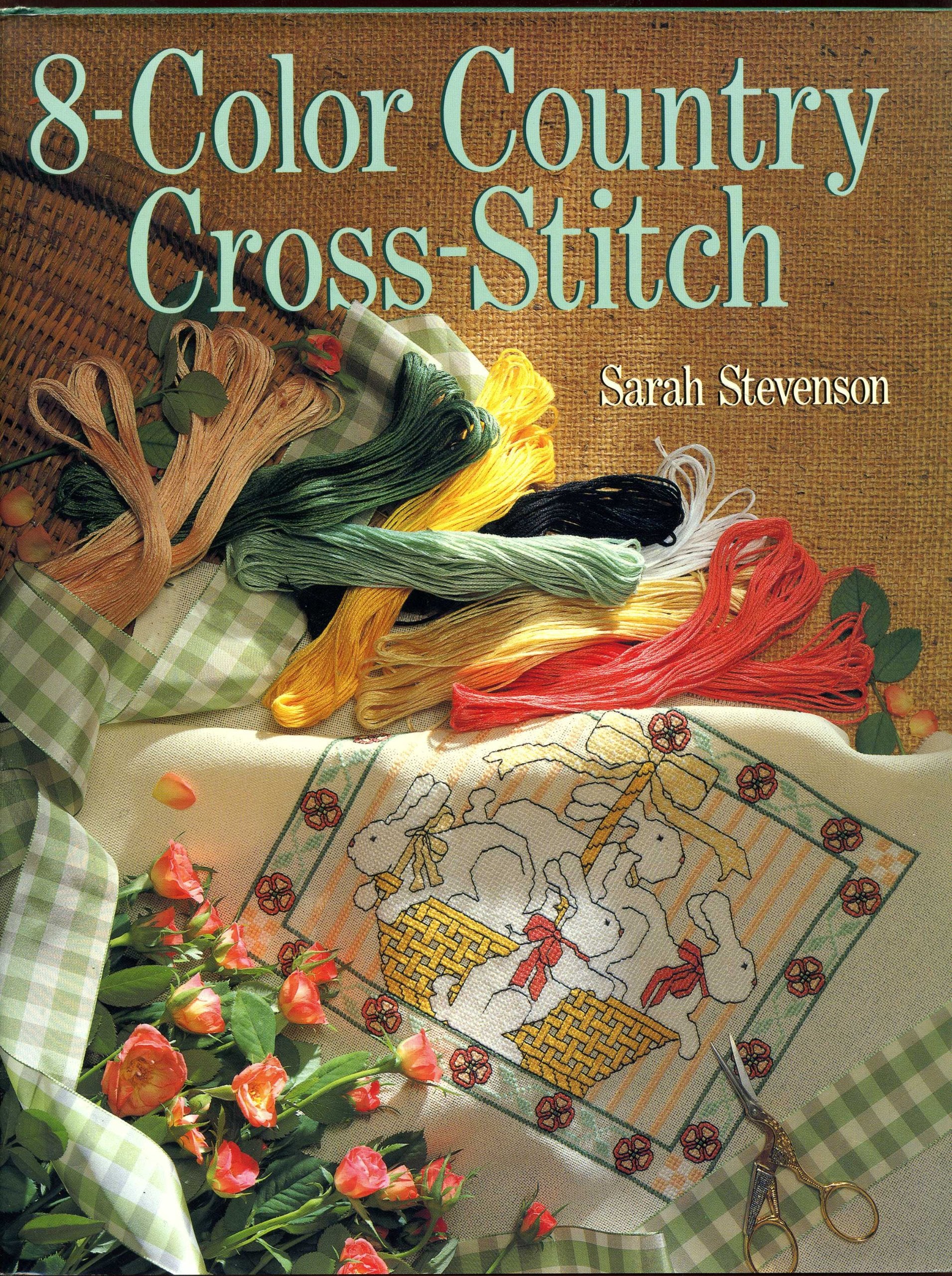8 Color Country Cross-Stitch Hobbies & Crafts