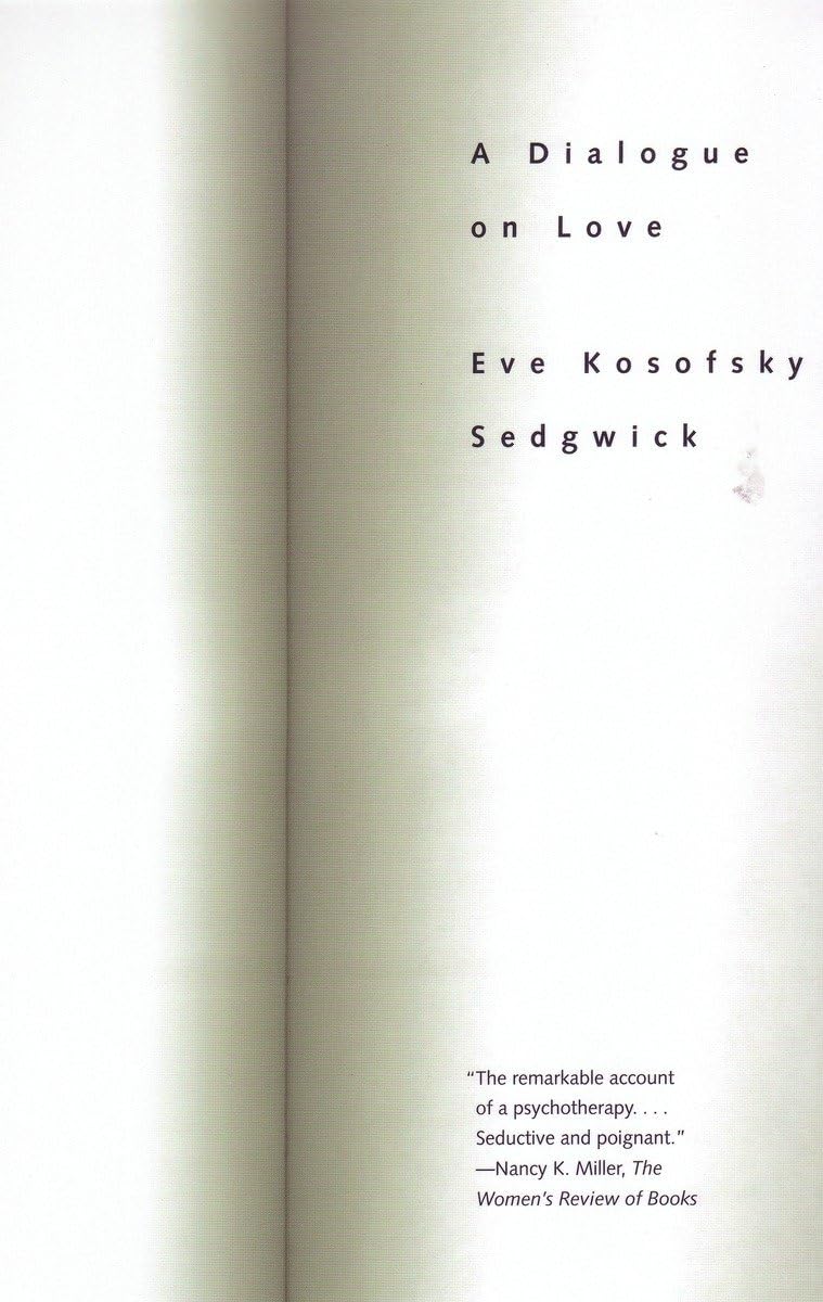 A Dialogue On Love Contemporary literature