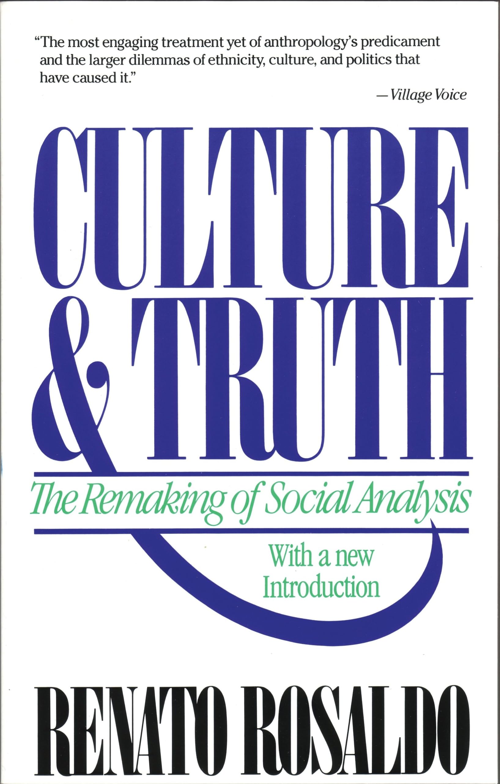 Culture & Truth: The Remaking of Social Analysis Law