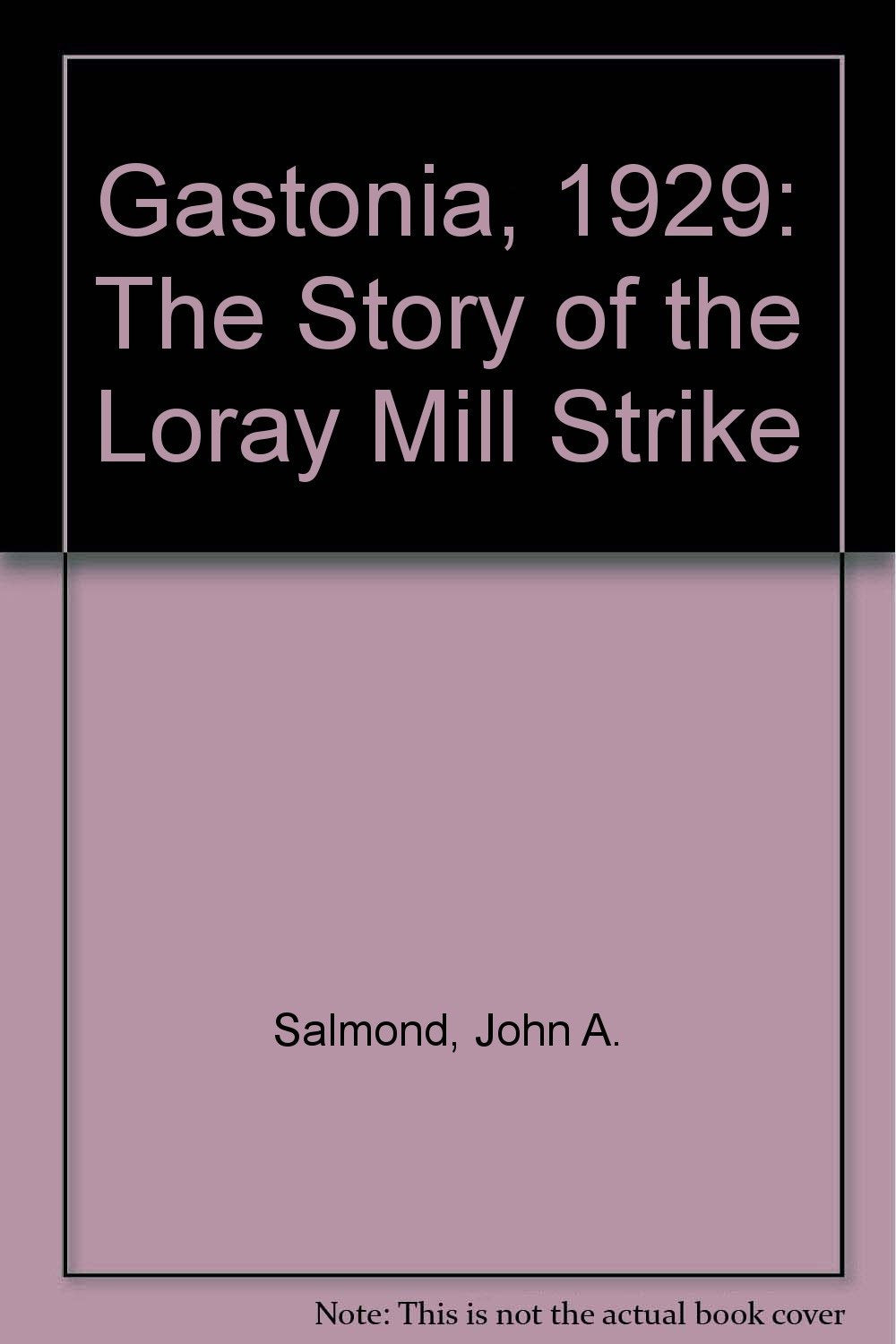 Gastonia, 1929: The Story of the Loray Mill Strike Politics & History