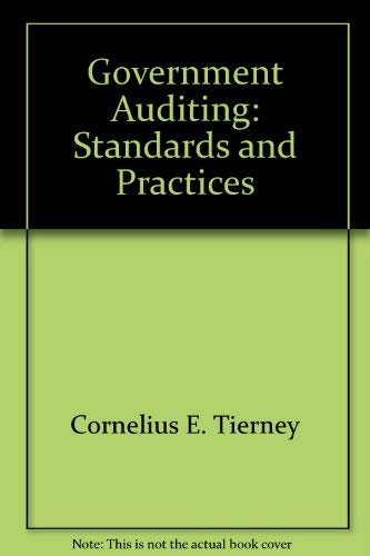 Government auditing: Standards and practices Books