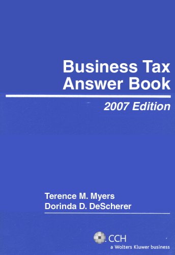 Business Tax Answer Book 2007 Business, Finance & Career