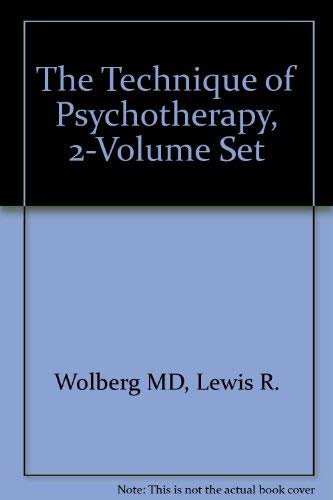 The Technique of Psychotherapy Psychology