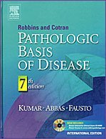 Robbins & Cotran Pathologic Basis of Disease: International Edition w/ CD by Vinay Kumar, Abul K. Abbas, Nelson Fausto (2005) Hardcover book