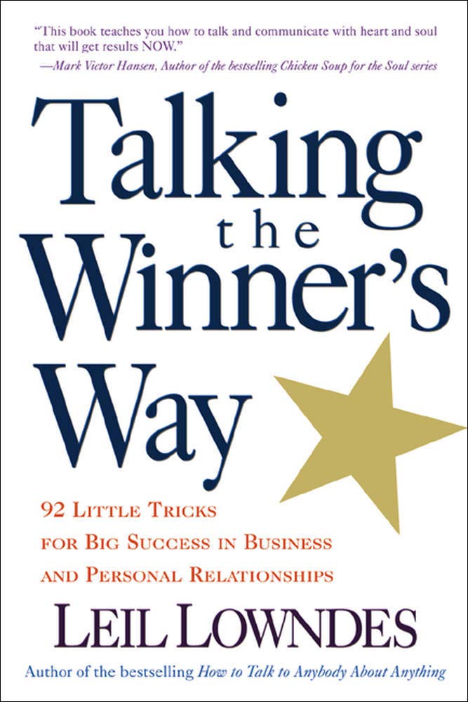 Talking the Winner's Way Business, Finance & Career Books