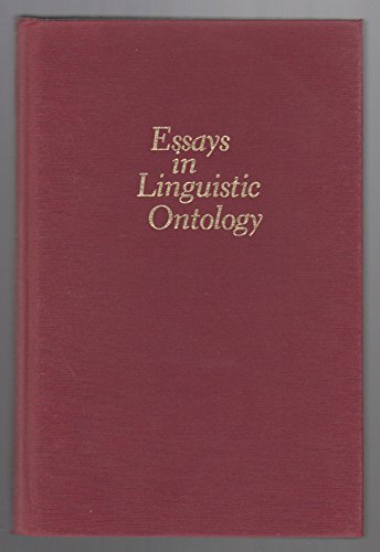 Product Image: Essays in Linguistic Ontology