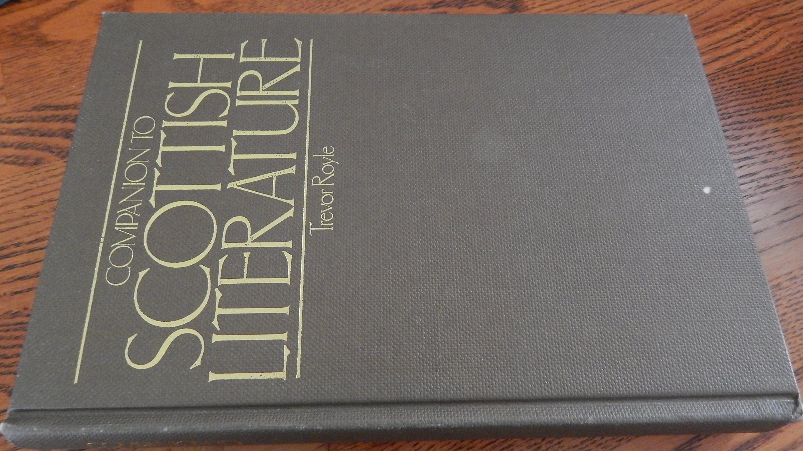 Companion to Scottish Literature Contemporary literature