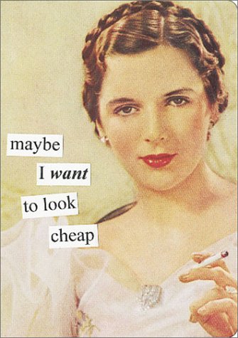 Maybe I Want to Look Cheap Journal book