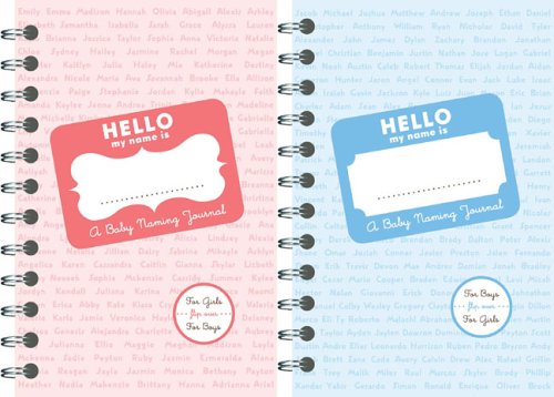 Hello My Name Is: A Baby-Naming Journal Lifestyle