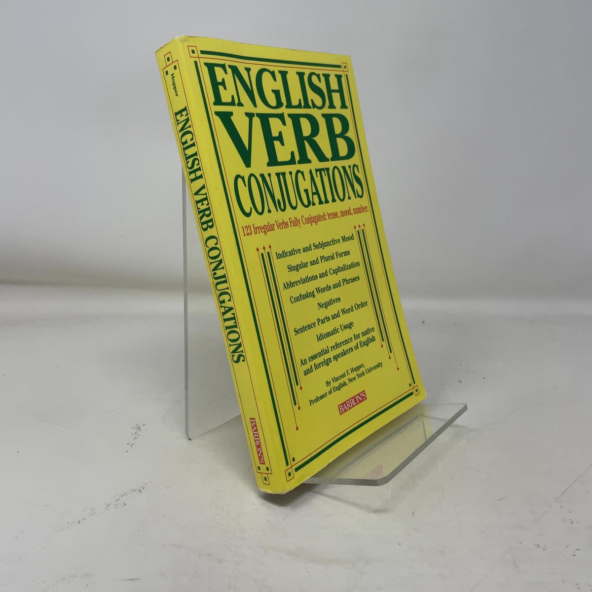 English Verb Conjugations: 123 Irregular Verbs Fully Conjugated Foreign Languages ​​& Dictionaries