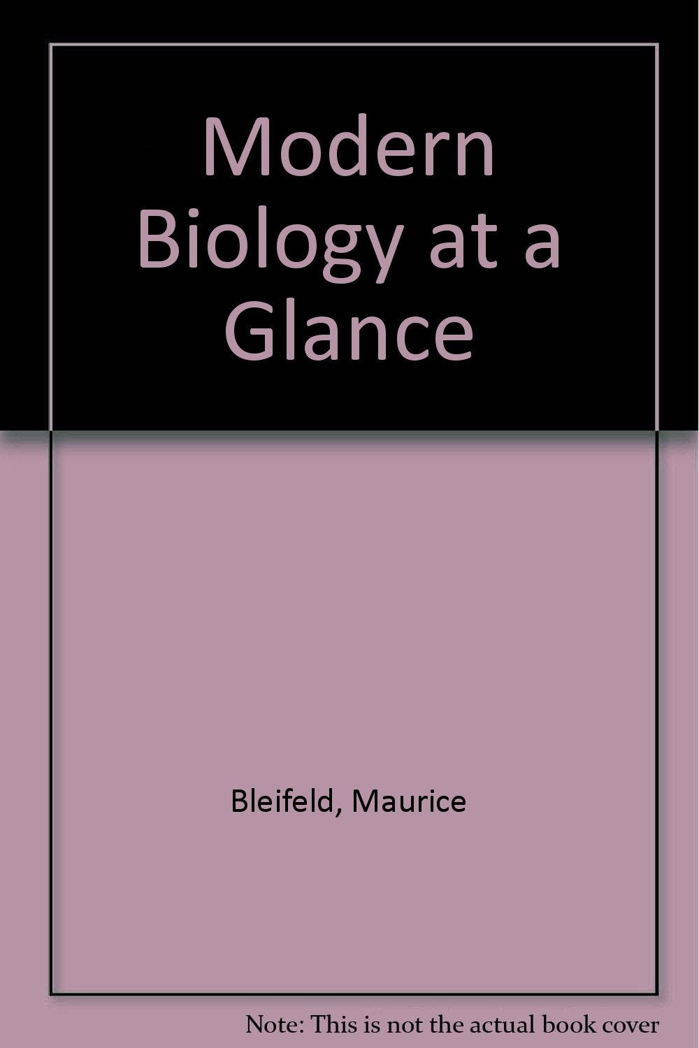 Modern Biology at a Glance (At a Glance S.) Books