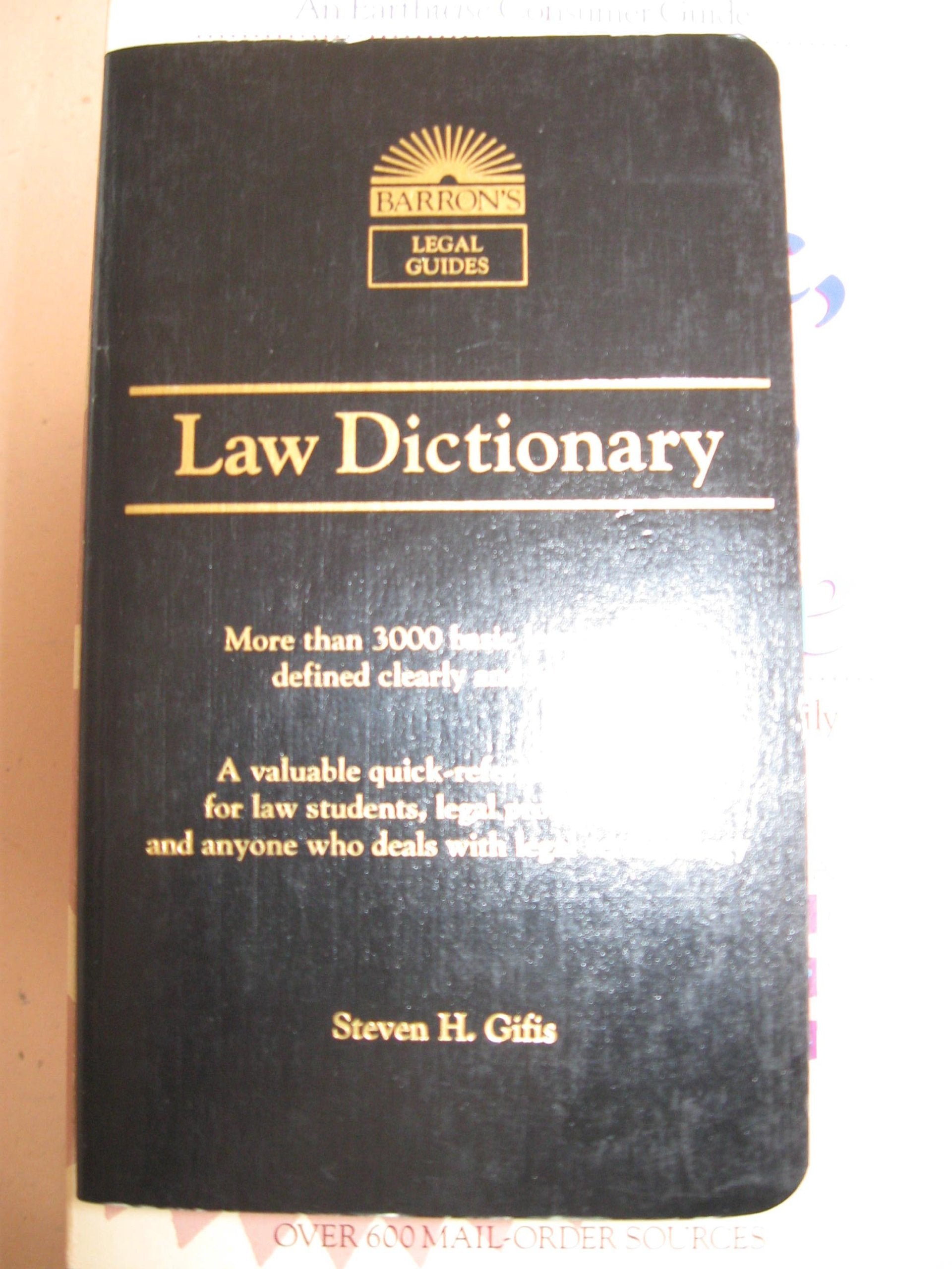 Law Dictionary (Law Dictionary, 4th ed) Books