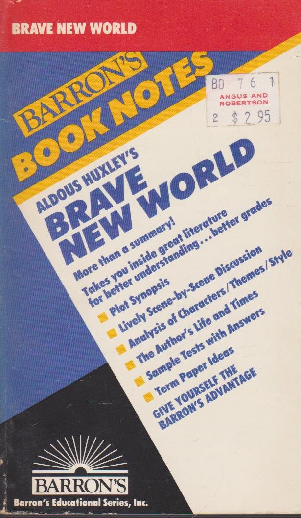 Aldous Huxley's Brave New World (Barron's Book Notes) Books