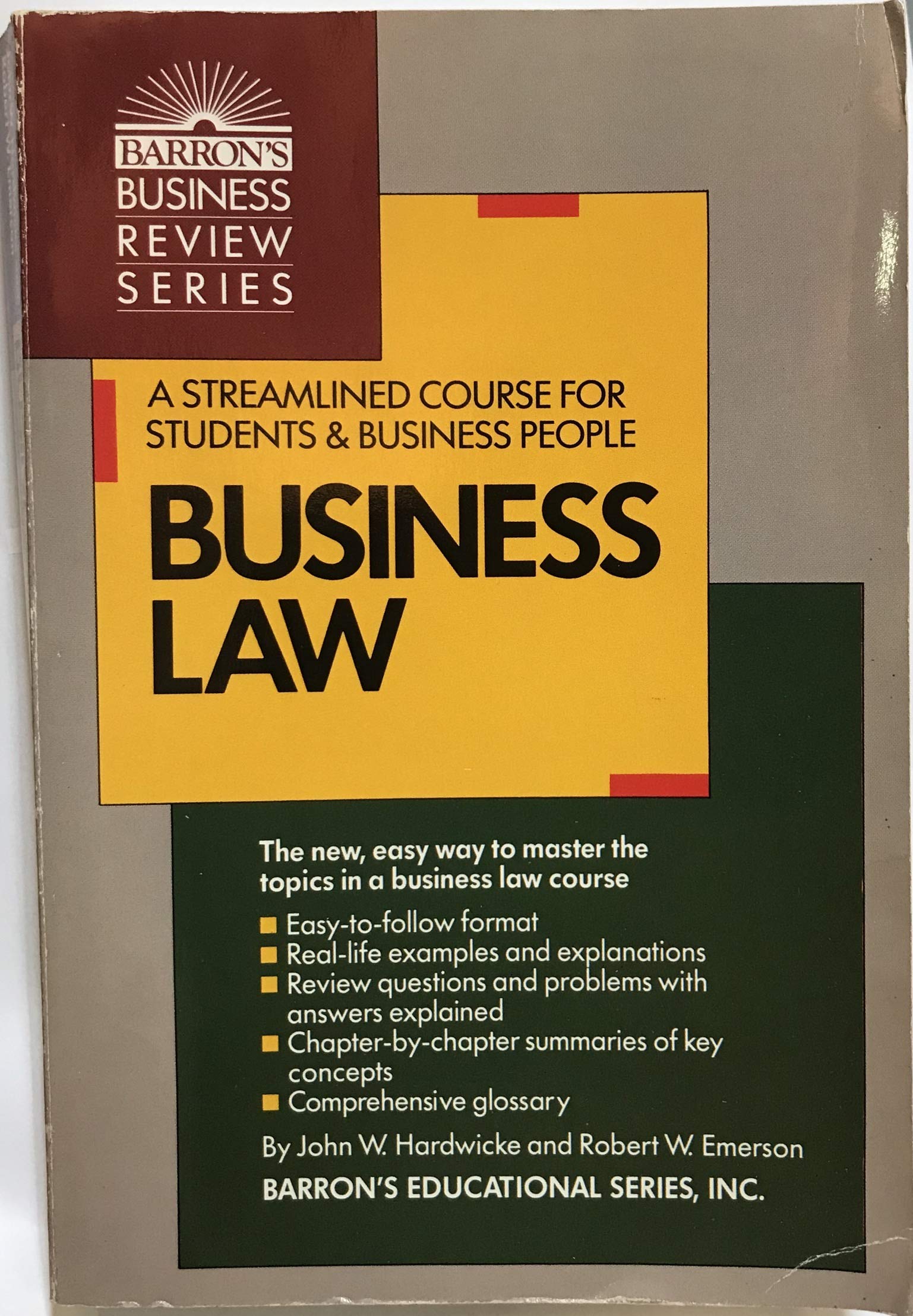 Business Law (Barron's Business Review Series) Law