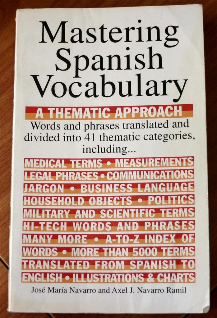 Mastering Spanish Vocabulary (Mastering Vocabulary S.) Foreign Languages ​​& Dictionaries