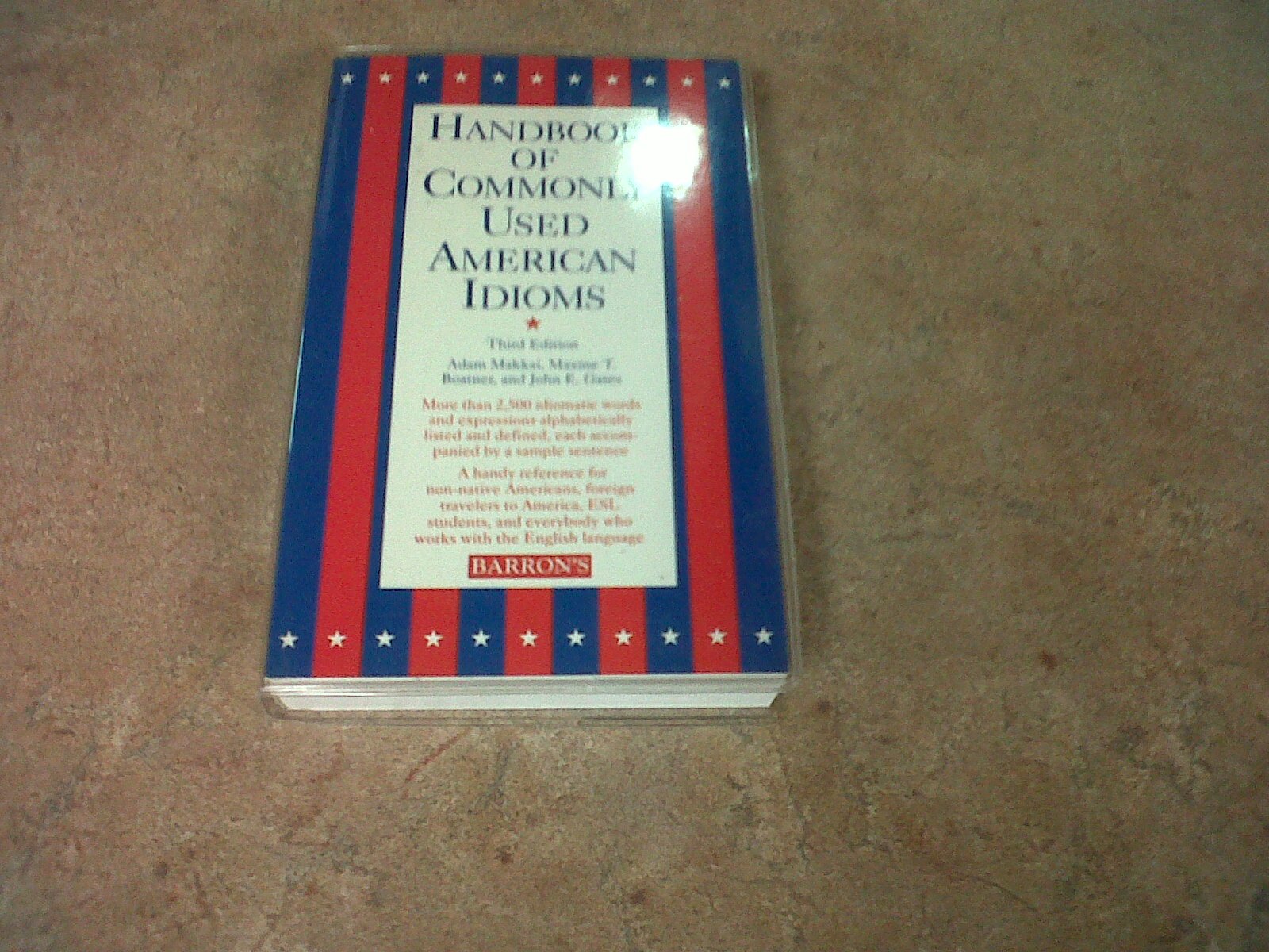 Handbook of Commonly Used American Idioms Learning & Reference