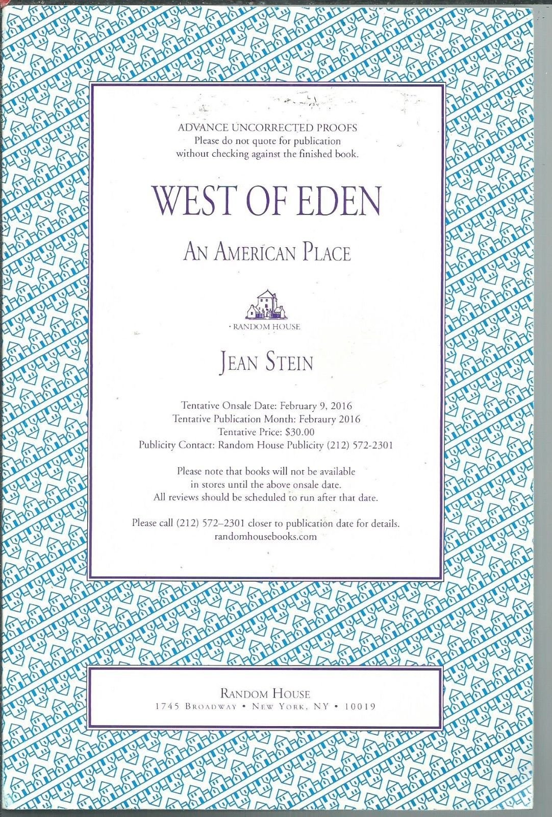 West of Eden: An American Place Art & Literature