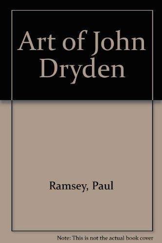 Art of John Dryden Poetry