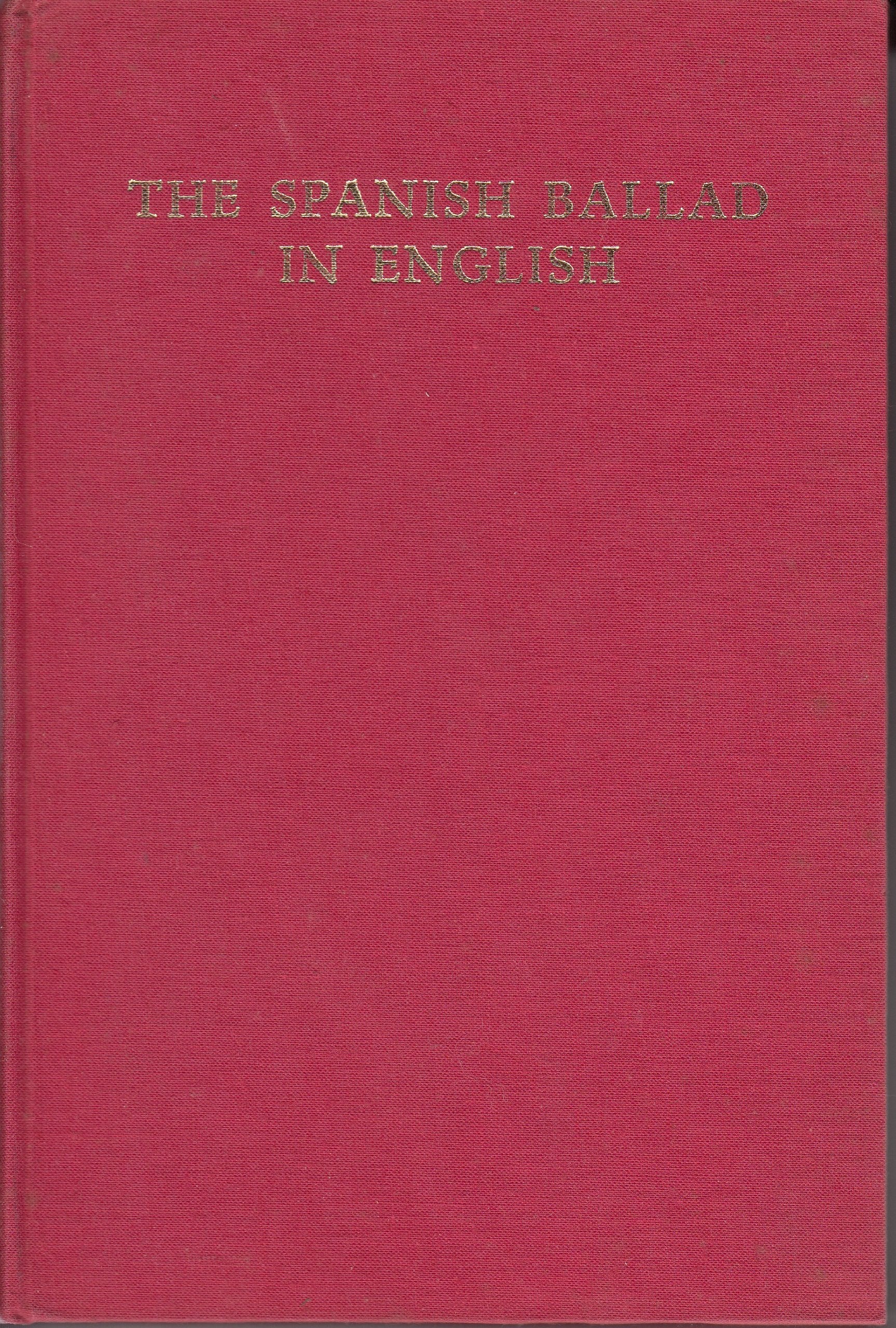 Spanish Ballad in English (Studies in Romance Languages) Books