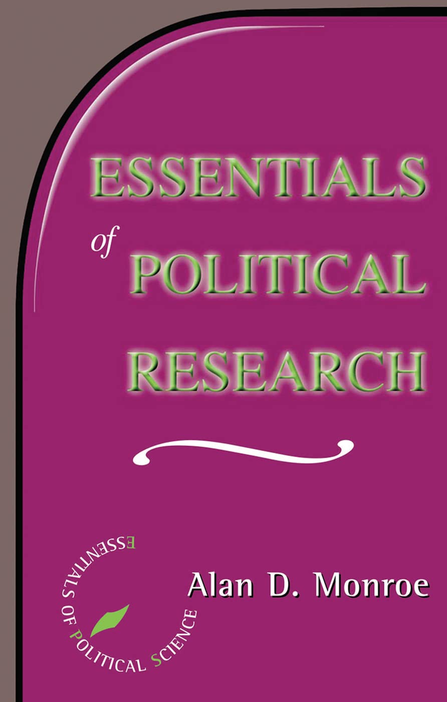 Essentials Of Political Research (Essentials of Political Science) Natural Sciences