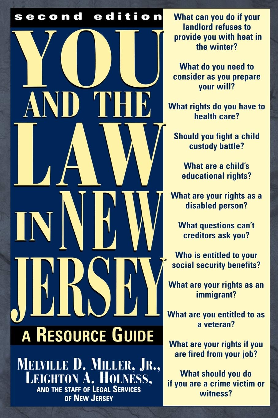 You and the Law in New Jersey: A Resource Guide Law