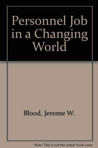 Personnel Job in a Changing World Books