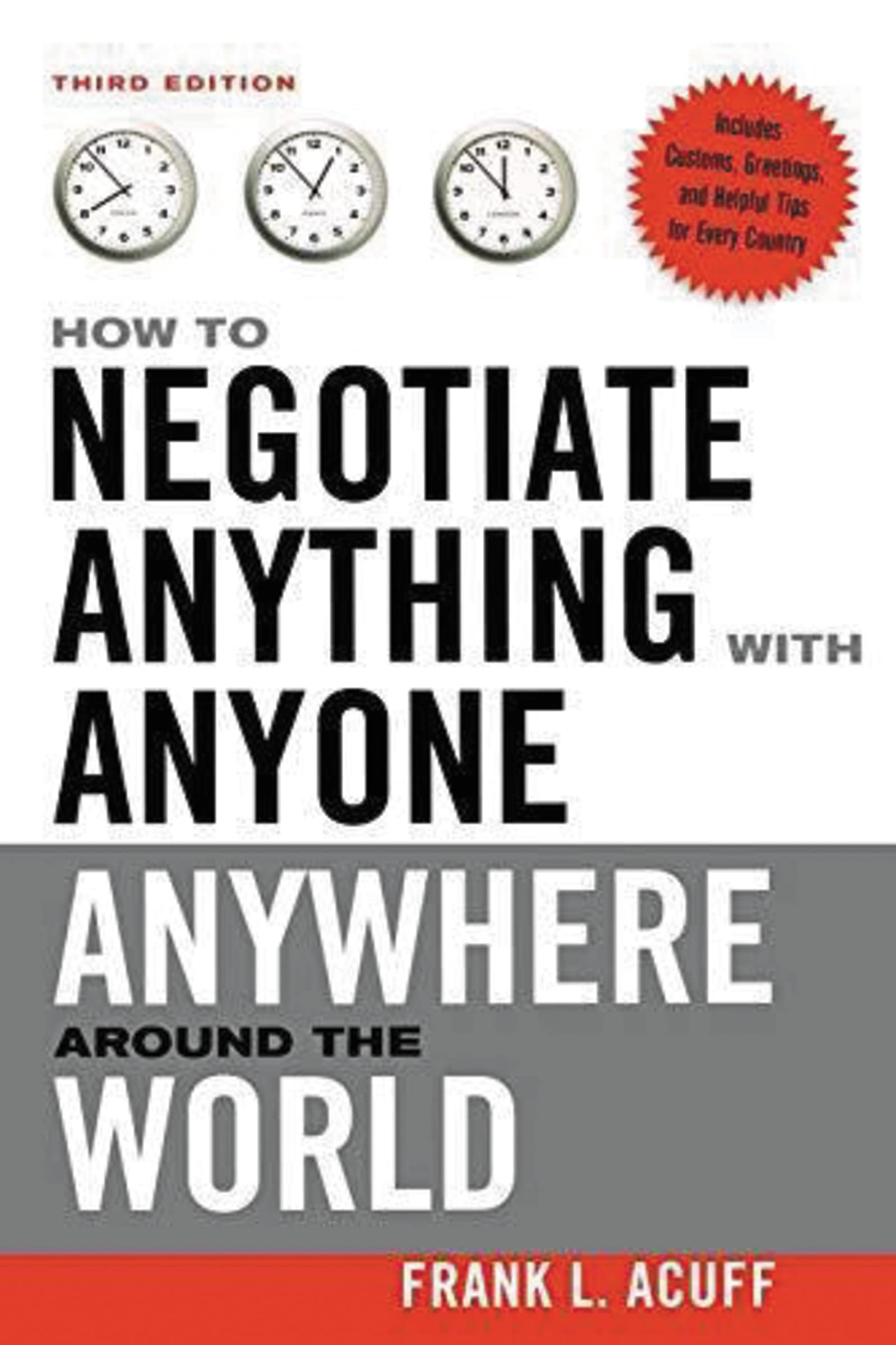 The How to Negotiate Anything with Anyone Anywhere Around the World Law