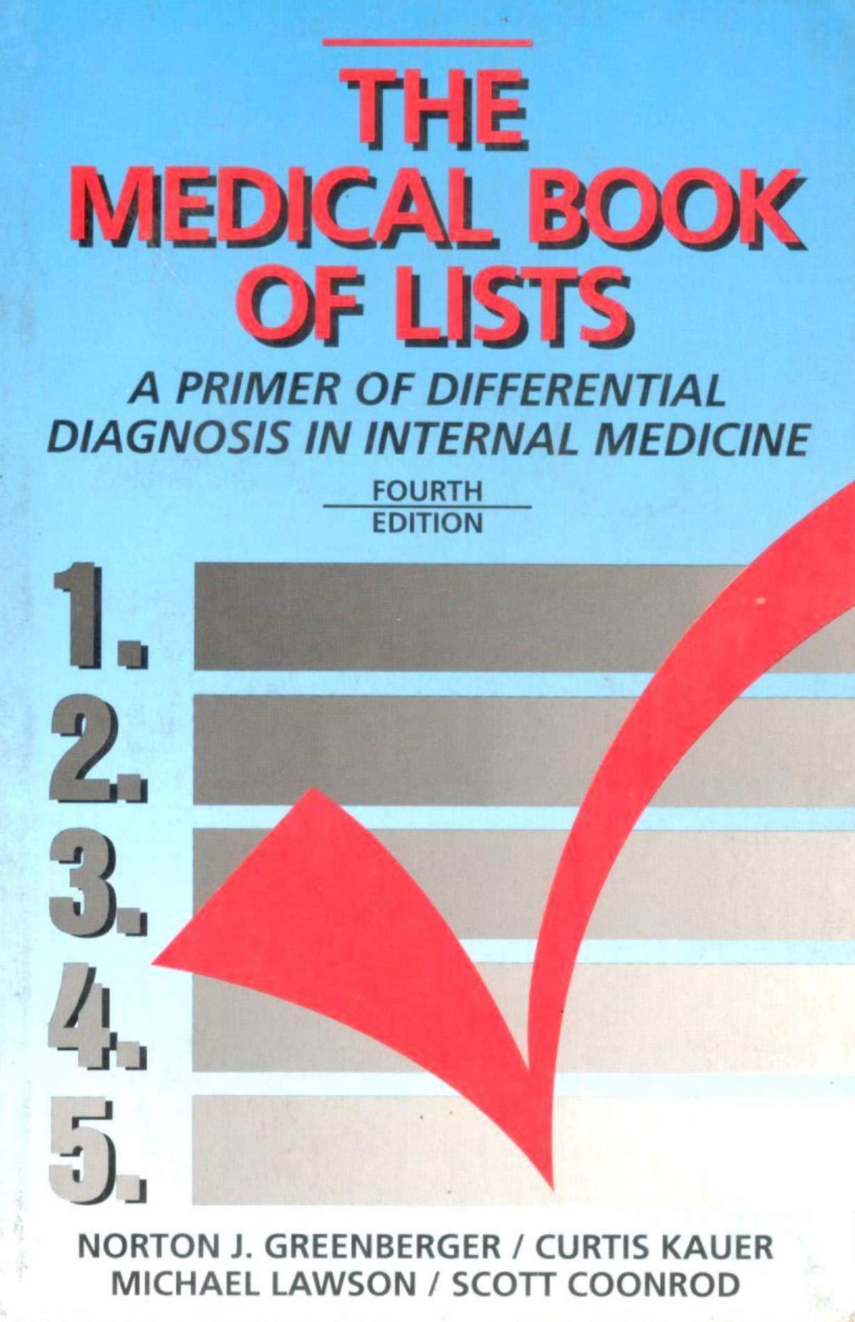 The Medical Book of Lists: A Primer of Differential Diagnosis in Internal Medicine book