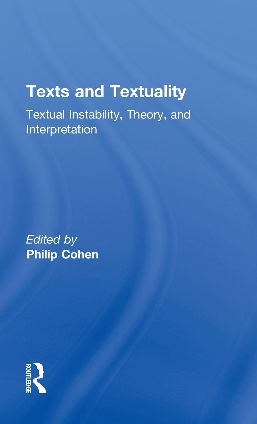 Product Image: Texts and Textuality
