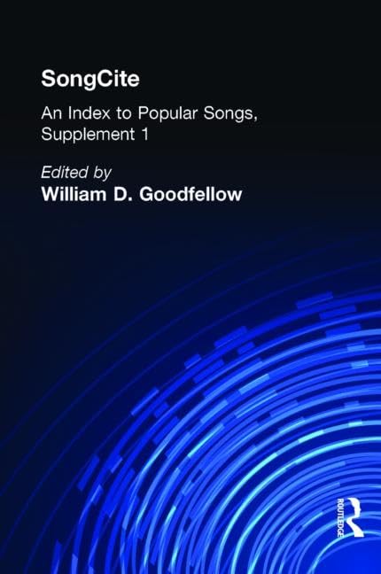 Songcite: An Index to Popular Songs, Supplement I (Garland Reference Library of the Humanities) Arts & Music