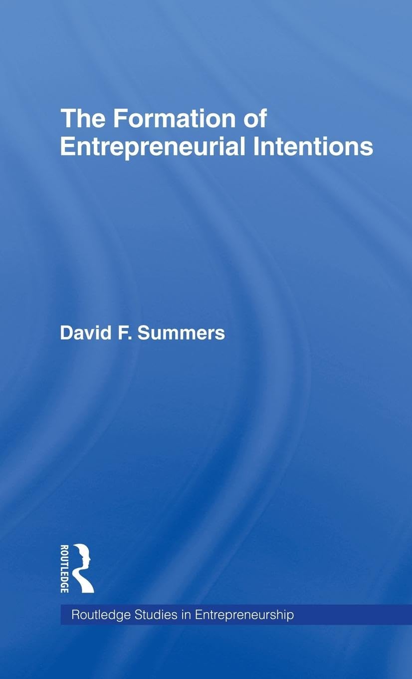 Product Image: Forming Entrepreneurial Intentions