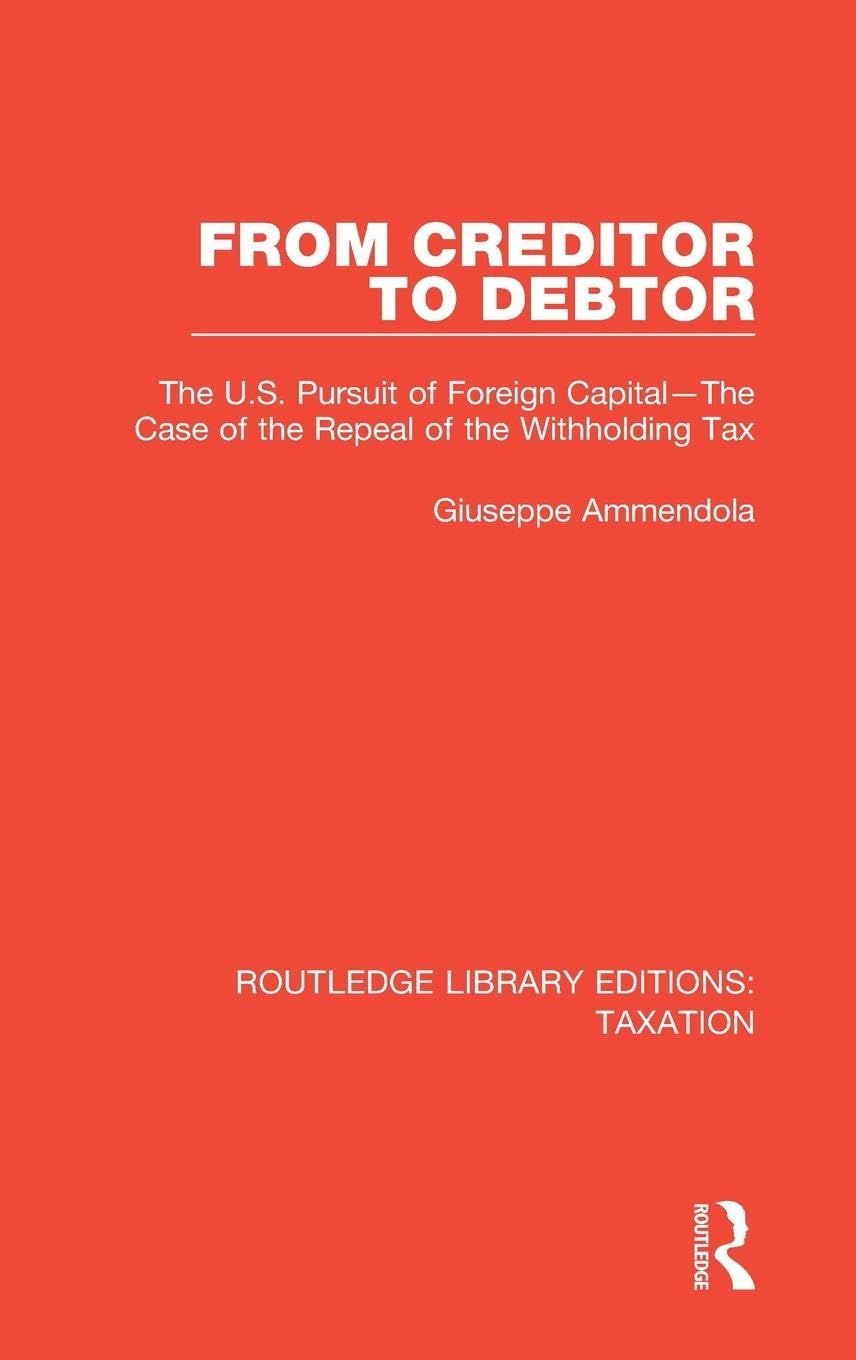 Product Image: From Creditor to Debtor