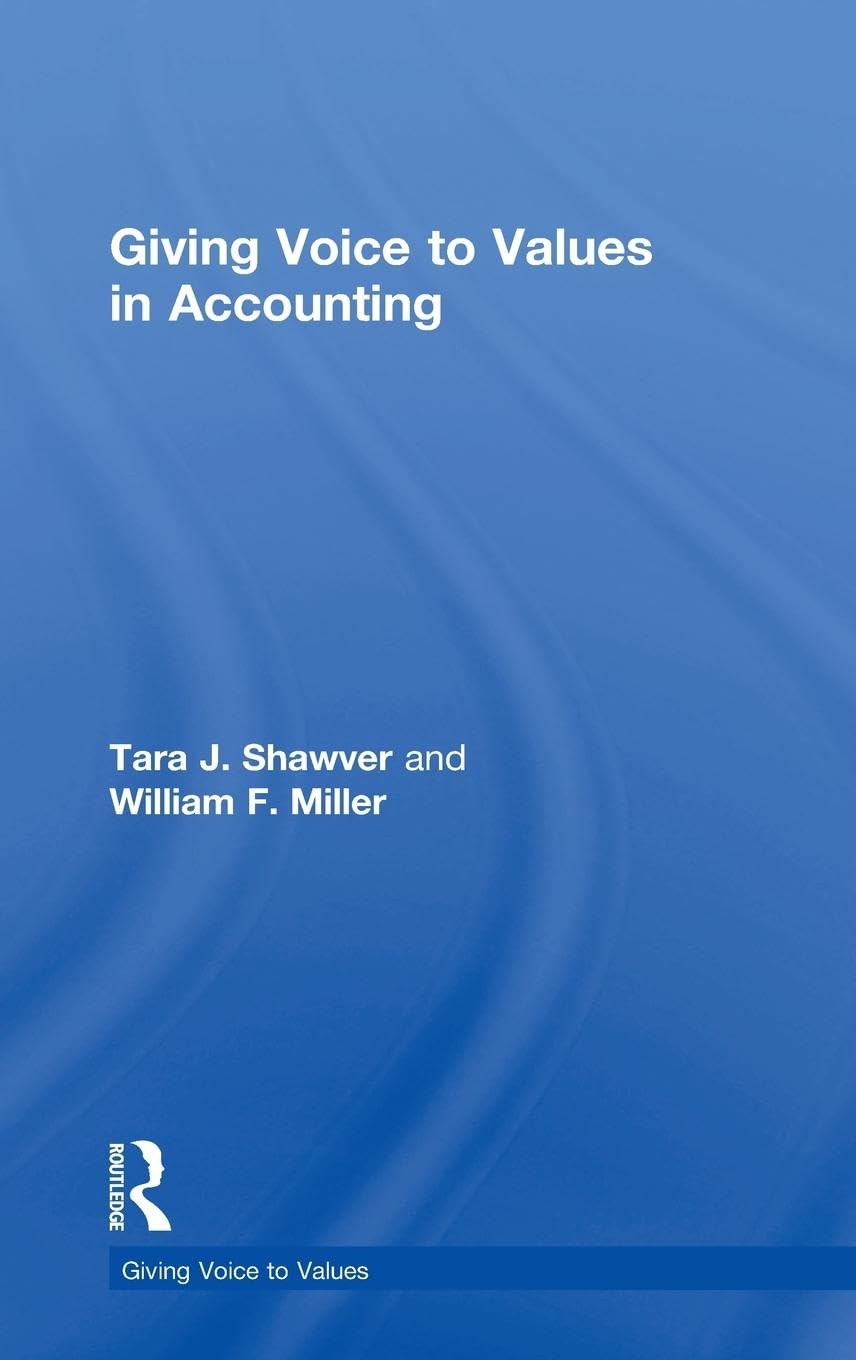 Giving Voice to Values in Accounting Business, Finance & Career