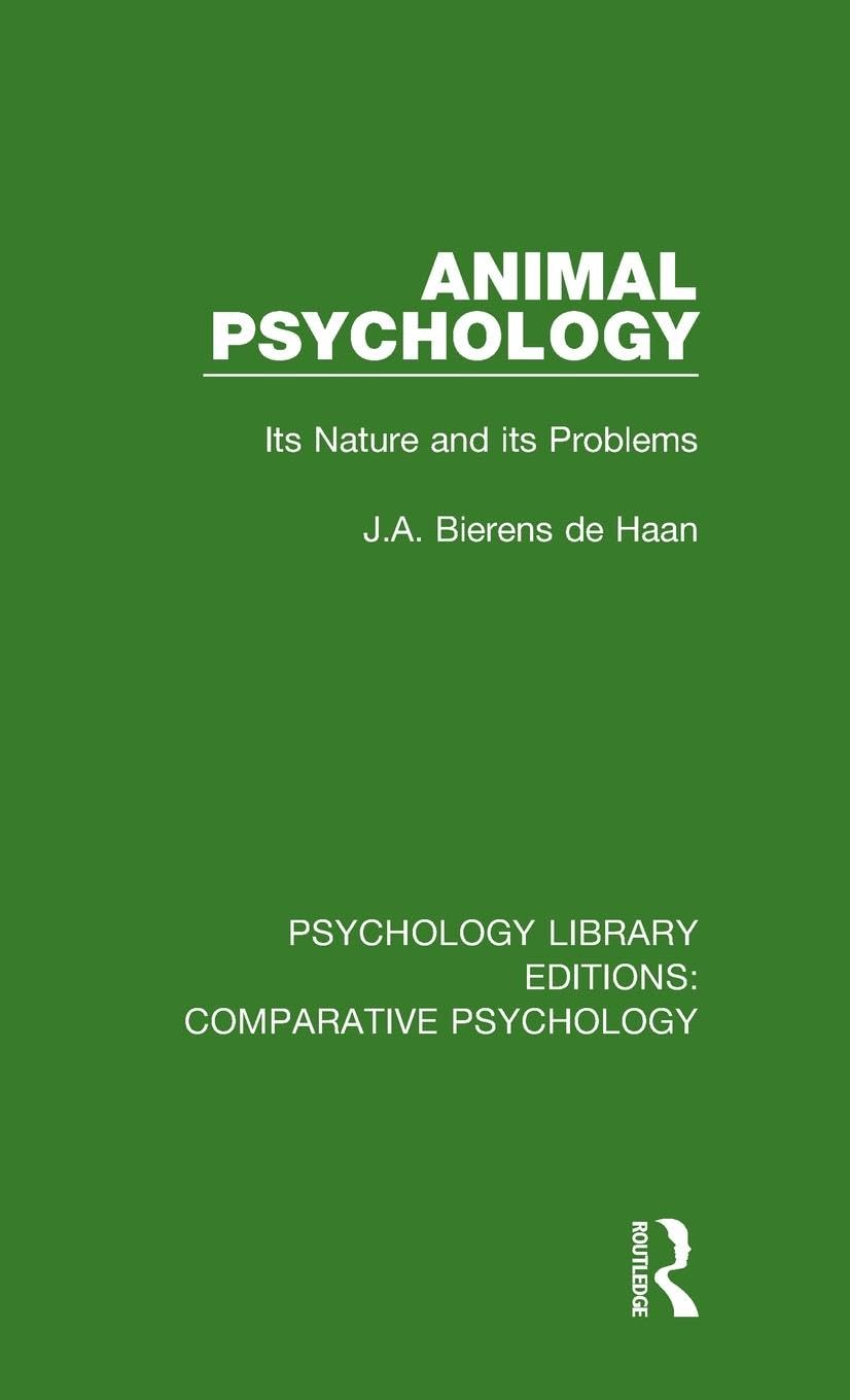 Animal Psychology Natural Sciences