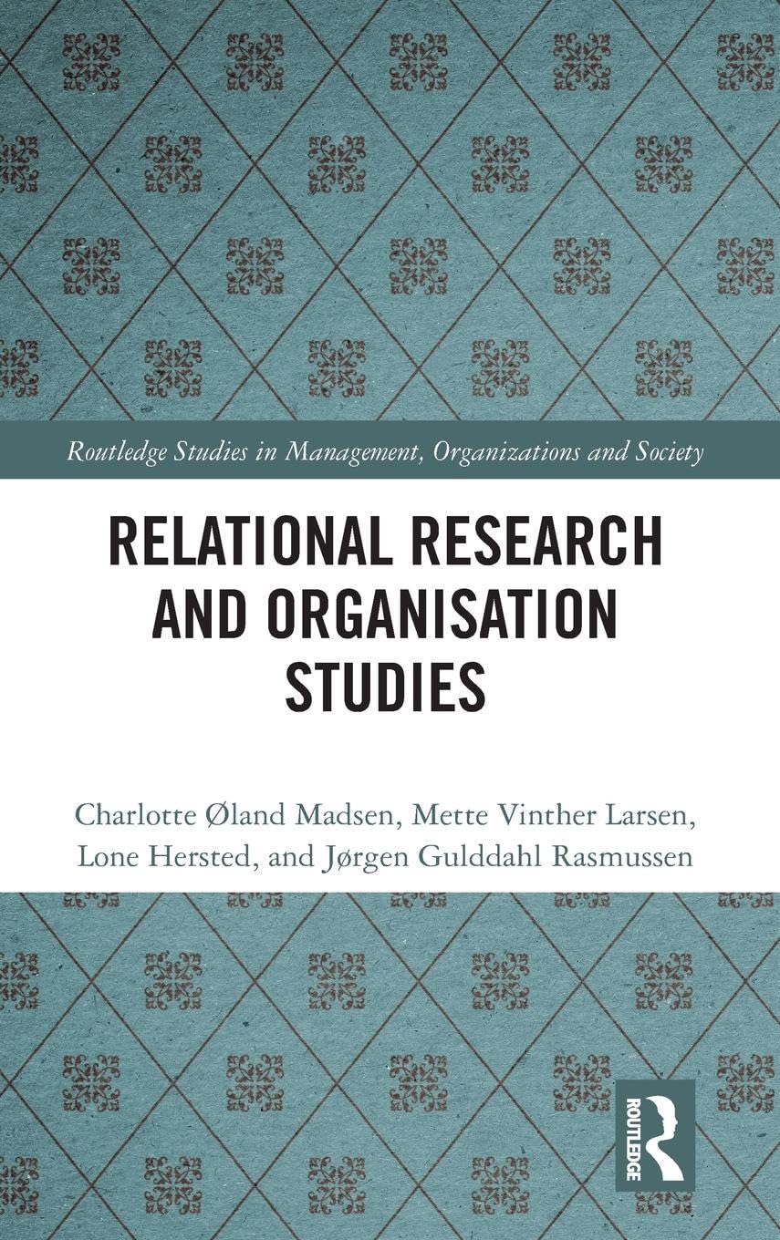 Relational Research and Organisation Studies Law