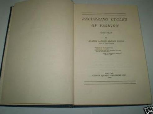 Recurring Cycles of Fashion, 1760-1937 Books