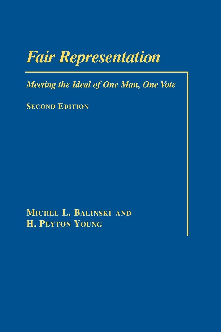 Fair Representation: Meeting the Ideal of One Man, One Vote book