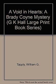A Void in Hearts: A Brady Coyne Mystery (G K Hall Large Print Book Series) book