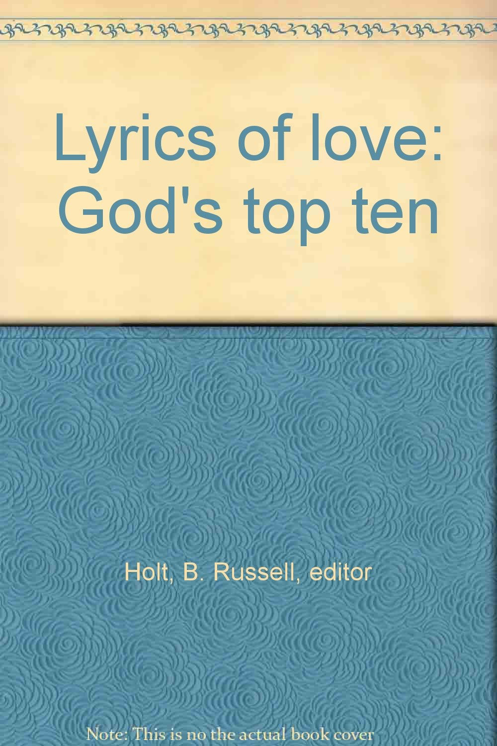 Lyrics of love: God's top ten Books