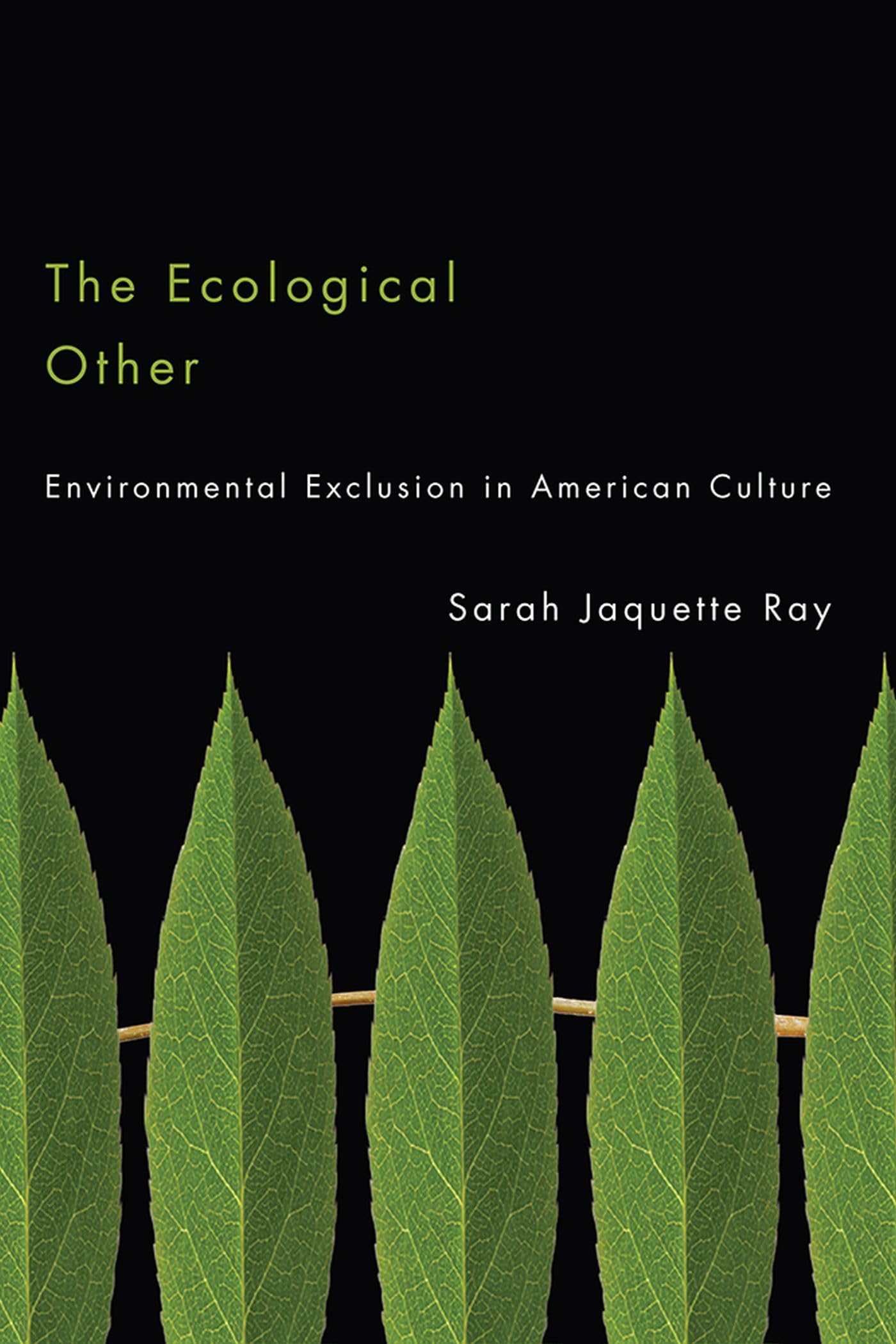 The Ecological Other: Environmental Exclusion in American Culture Mathematics