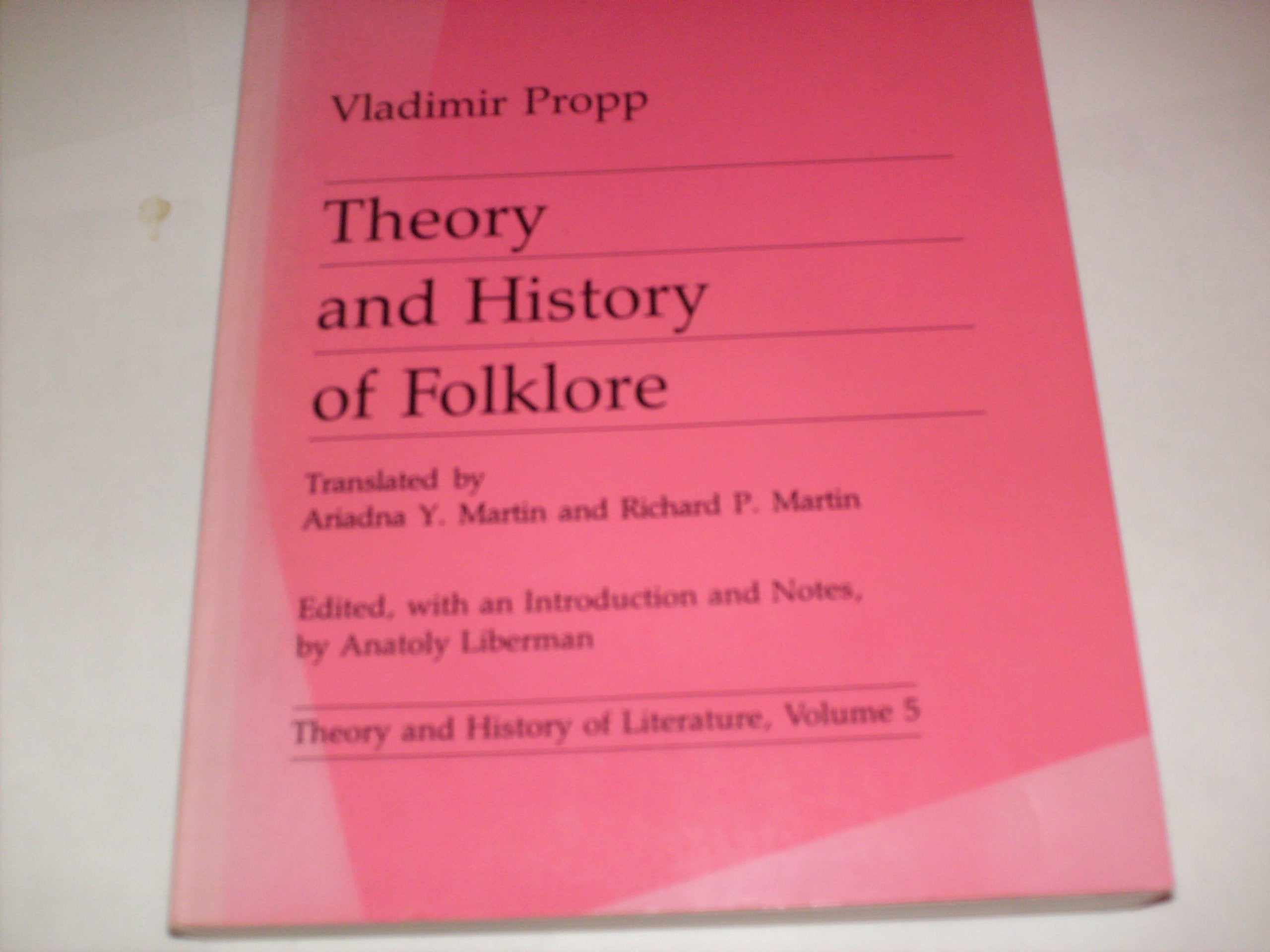 Theory and History of Folklore Books